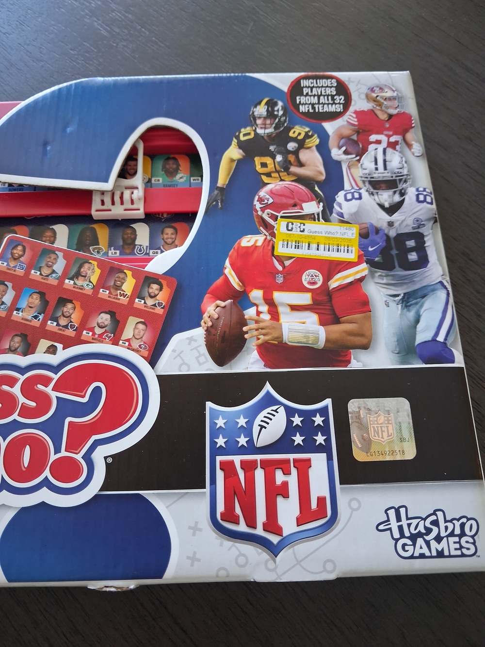 NFL Guess Who? Board Game - Blue, Red, White